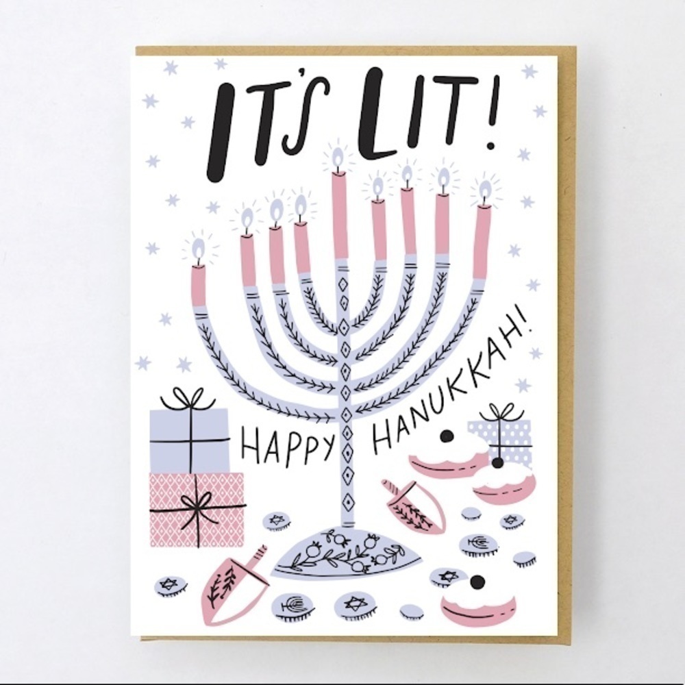 NEW Hello Lucky Happy Hanukkah greeting card